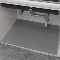 Sugeriantis spintelės įklotas Greitai džiūstantys kriauklės apsaugai Po kriaukle kilimėlis virtuvei, vonios kambariui 50x80cm šviesiai pilka spalva