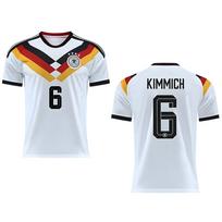2026 Pasaulio taurė Vokietija Namų marškinėliai Numeris 6 Kimmich Futbolas Unisex Marškinėliai S