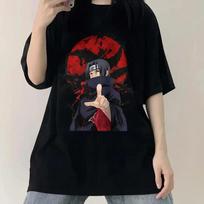 Cotton Hot Selling Anime 'Naruto' - Organized By Xiao, Featuring Uchiha Itachi Printed Comfortable Casual Short Sleeves 4XL