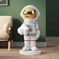 Astronaut Statue Outer Space Art Creative Collectible Crafts Gifts Spaceman balta