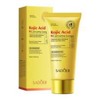 Kojic Acid Turmeric Mask Overnight Peel Off Mask Collagen Nourishing Hydrating Shrink Pores Brighten Dullness Skin Care 75ml