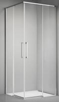 Dušo kabina ELEGANCE 100x100 chrom/skaidri be pado