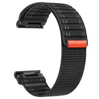 Dirželis Garmin Fenix 8 7 Pro 7S 6X 6 GPS 5Plus Venu 3 Tactix 7 Nailoninis kilpos apyrankė correa Fenix 8 7X 26mm 22mm Quick Fit dirželis QuickFit 22mm juoda