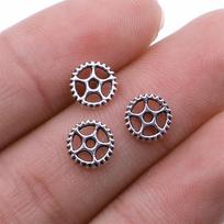 40pcs Small Size Gear Steampunk Charms Vintage Metal Zinc Alloy Steampunk Mini Gear Charms Fit Jewelry Pendant Charms Makings