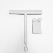Labor-saving Silicone Shower Squeegee Scraper Soft Plastic Glass Clean Scraper Black White Washing Wiper Bathroom balta