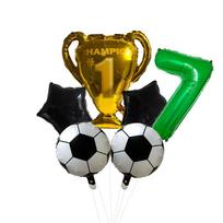 32inch Green Digit Number Globos Football Helium Balloons Trophy Balloon Children's Gifts Birthday Party Decorations Kids Other