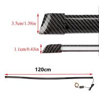 120cm Car Led Spoiler Light Third Brake Light Driving Warning Stop Lamp Carbon Fiber Rear Spoiler LED Strip 12V