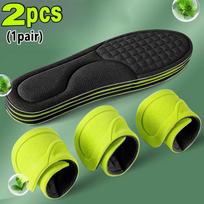 2/12pcs Nano Memory Foam Insoles Unisex Soft Sports Running Shoes Inserts Sweat-Absorbing Deodorant Cushion Shoe Sole Paddings 35-36