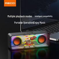 Recci RSK-W38 HIFI Bluetooth Speaker (CN version) balta