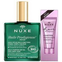 Nuxe Huile Prodigieuse Néroli rinkinys (sausas aliejus 100 ml. + šampūnas 30 ml.)