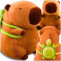 Maskotka Kapibara Duży Pluszak Z Plecakiem Żółwiem Żółw Plecak Capybara Miś
