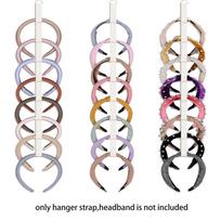 Elastic Headband Storage Holder Wall-Mounted Wall Headband Holder Headband Organizer  Closet balta