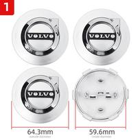 4 vnt. 64 mm Volvo ratlankio centrinis dangtelis Stebulės dangtelis Ženklelis Emblema Lipdukas Automobilio Aksesuarai Volvo S40 S60 S80L XC60 XC90 V40 V60 V50 V90