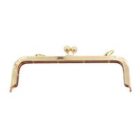 Mini Metal Purse Frame Kiss Clasp Bag Hardware Vintage Purse Clasp Frame Bag Clasps Bag Making auksas