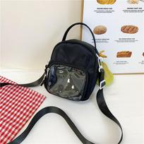 Kawaii Japan Cat Ear Ita Bag Sweet Preppy Students Shoulder Phone Purse Girls Pin Display Crossbody Bag Small Messenger Itabag juoda