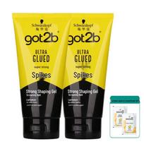 Schwarzkopf got2b Spiky Strong Styling Gel Twin Pack with Shampoo
