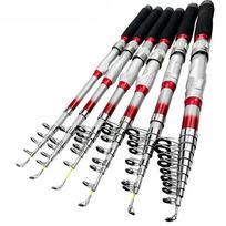 2026 Portable Telescopic Fishing Rod 1.8M -3.6M Carp Feeder Hard FRP Carbon Fiber Pole Sea Fishing Rod Fiberglass Mini Ultra-short Sea Fishing Rod 1.8 m