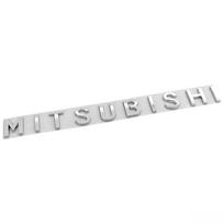 for Mitsubishi ASX Outlander Lancer Pajero Eclipse Cross Galant Mirage L200 Colt ABS Car Front Hood Stickers Rear Trunk Emblem sidabras