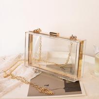 White Square Bag Small Luxury Brand Messenger Wedding Clutches Purses and Handbags Acrylic Crossbody Designer Bags Wholesale skaidri
