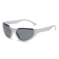 Steampunk Y2K Sun Glasses Summer Unisex Blue Mirror Shades UV400 Gafas De Sol Women Men Design Sports Punk Sun Glasses show as picture