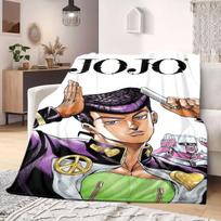 JOJO anime Flannel Blanket Warm,Comfortable,Suitable for Bedrooms,Sofas,Beds,Chairs,Picnics,Travel 75x90cm