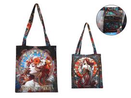 Torba Na Ramię Materiałowa Alfons Mucha Carmani Torba Na Zakupy Art Moda