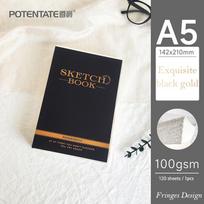 POTENTATE A4/A5 Art Sketchbook 120Sheets 100GSM Drawing Book Watercolor Painting Paper Office School Supplies Drawing Notepad