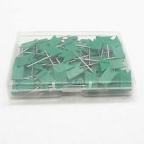 50Pcs Flag Push Pins Marking Thumbtack Cork Bulletin Board Message Paper Fixed Needle Pins Map Drawing Thumb Tack Binding Supply žalia