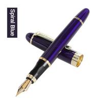 Jinhao X450 Fountain Pen M/Bent Fine Iraurita Nib Luxury Elegant Pens Writing ink Pens Office School Supplies Stationery PK 9019 (as the picture,M)