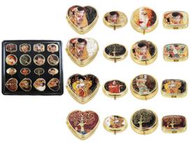 Zestaw 16 Puzdereek Mix Gustav Klimt Display Pudełko Na Biżuterię Prezent