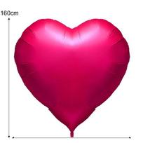 63 Inch Valentine's Day Balloon Giant Red Aluminum Film Heart-shaped Balloon Oversized Inflatabl Proposal Decoration Balloon 10inch rožinė raudona spalva