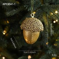 Gold Glitter Christmas Tree Ball Hanging Ornaments Sequin Foam Christmas Ornaments Xmas Tree Decorations Christmas Navidad Gift 1.5cm