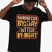 European sizes Men' Hairdresser Witch T-Shirt - Barber-Themed Print Crew Neck Short Sleeve Tee, Soft Breathable Fabric Suitable for Casual Streetwear S juoda