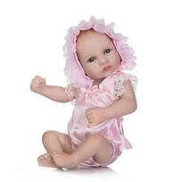 1 vnt. Pinky Reborn 26 cm tikroviškai atrodanti reborn kūdikio lėlė, minkštas silikoninis vinilas, vaikiškas žaidimų žaislas 10Inch rožinė