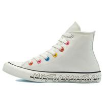 Converse Chuck Taylor All Star High My Story Unisex sportbačiai, kreminės egret spalvos su hiper-rožinėmis detalėmis 170293F 36.5