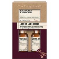 Men hair & Body Care Set ( Bergamot, Konopí & Santalové dřevo ) - Dárková sada péče o pleť, tělo a vlasy