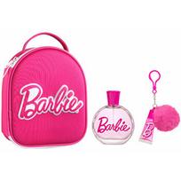 Barbie Dárková sada EDT 100 ml, lesk na rty s přívěškem a batoh