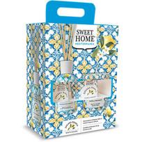 White Zagara Set - Dárková sada aroma difuzéru se svíčkou