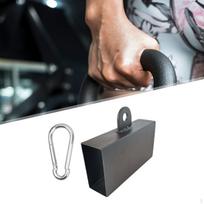 Bloko nuolydžio svorio pratimo profesionali rankena rankena laipiojimui diržas skydelis Square 6 cmx8 cm black