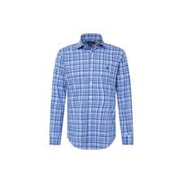 Polo Ralph Lauren Ss22 Color Block Plaid Single Breasted Long Sleeve Shirt Men shirts Blue 710866083-001 XS