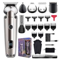 Hatteker Electric Hair Trimmer Carving Oil Head 7-in-1 Beard Nose Hair Trimmer - Precision Grooming Clippers 618808