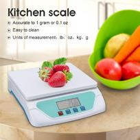 White 30kg TS500 Plastic White electronic scales Weighing Kitchen Scales Grams Balance LCD Display universal for Home Electronic Balance Weight