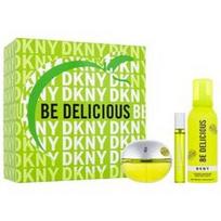 DKNY Be Delicious Gift set EDP 100 ml, miniature EDP 15 ml and shower foam 150 ml