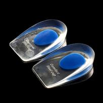Men Women Blue Silicon Gel Heel Cushion Insoles Soles Relieve Foot Pain Protectors Spur Support Shoe Pad High Heel Inserts 1 pair