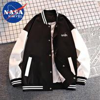 NASA MARVEL Unisex Pavasarinė Rudeninė Laisvalaikio Beisbolo Striukė L juoda
