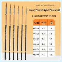Acrylic & Oil Painting Brush Set with Canvas Bag - 12 Pieces, Nylon Brushes for Watercolor & Gouache, Wooden Handles 24 Silver Gray Brush Set with Canvas Bag