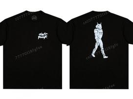 2024 Daft Punk TShirt Summer Men Cotton Tops Tees Women Casual Clothing Unisex Women Fashion Solid Color Short Sleeve Streetwear S