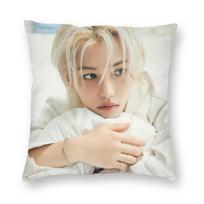 Lee Felix Square Pillowcase Polyester Linen Velvet Creative Zip Decor Throw Pillow Case Home Cushion Cover 12x12Inch