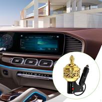 Car Electric Incense Burner Vehicle Holder Scent Diffusers auksas