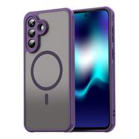 Samsung Galaxy A57 5G Magsafe Phone Case,Magnetic Shockproof Magsafe Phone Case,Bumper Hybrid Cover for Samsung Galaxy A57 5G tamsiai pilka spalva